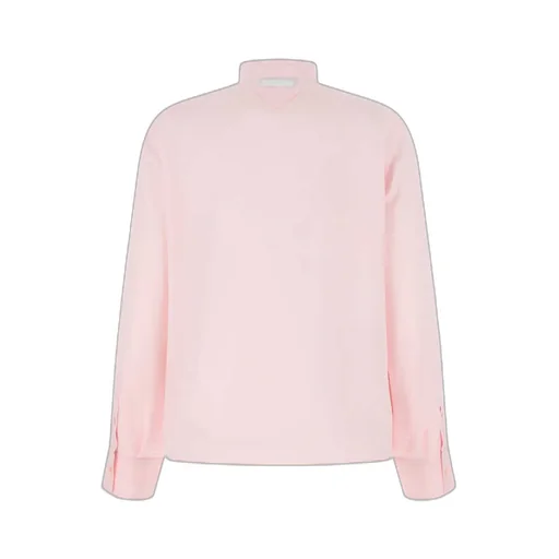 Buttoned Tie Long-Sleeved Shirt