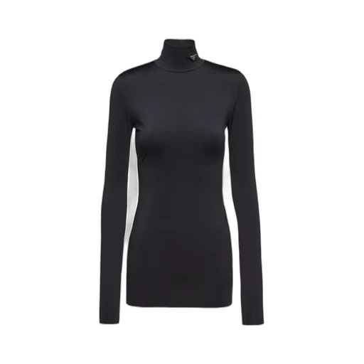 Jersey Turtleneck Top