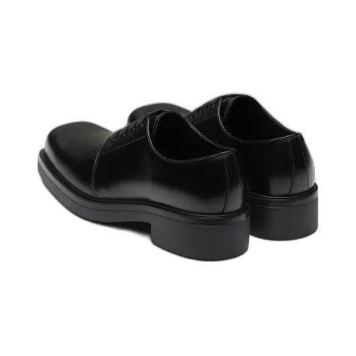 Brushed Leather Derby Shoes