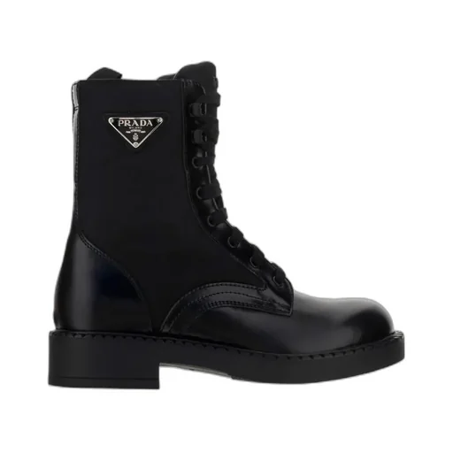 Lace-Up Leather Combat Boots