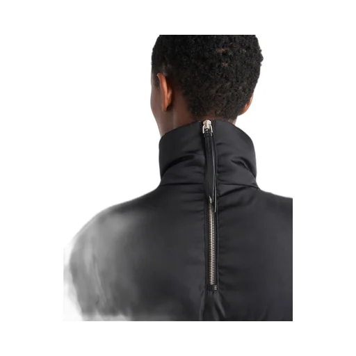 Triangle Logo Belted Puffer Jacket