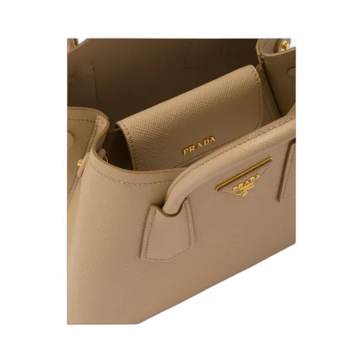 Logo Detailed Top Handle Tote Bag