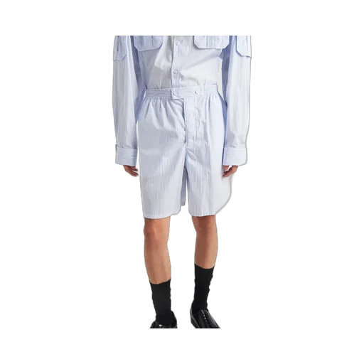 Striped Knee-Length Deck Shorts