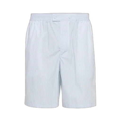 Striped Knee-Length Deck Shorts