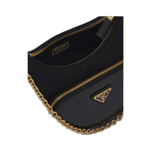 Chain-Linked Zipped Handbag