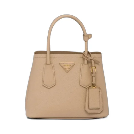 Logo Detailed Top Handle Tote Bag