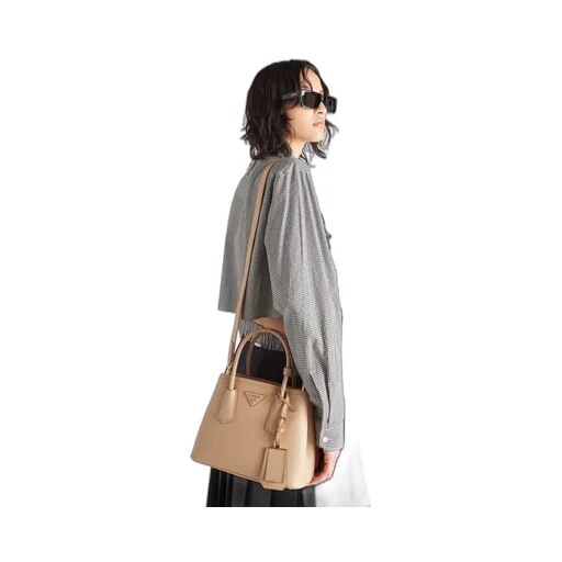 Logo Detailed Top Handle Tote Bag