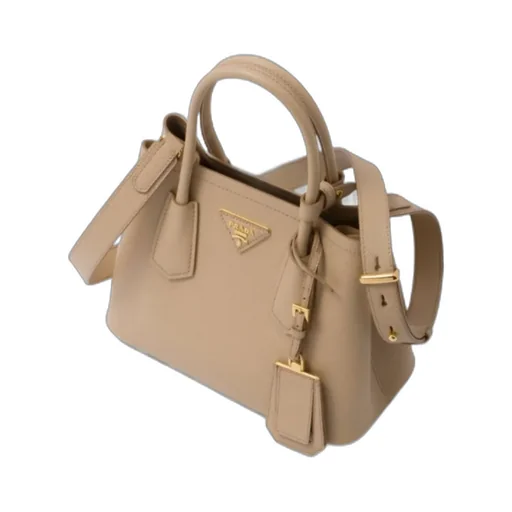 Logo Detailed Top Handle Tote Bag