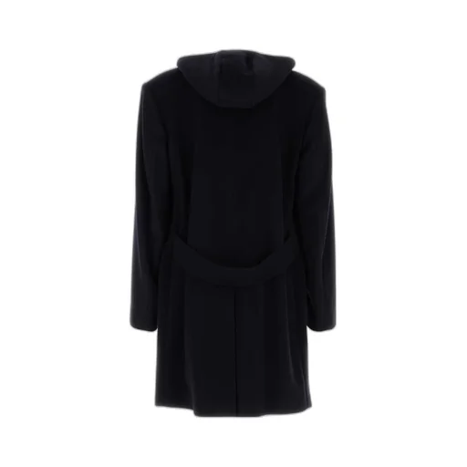 Single-Breasted Wool Blend Coat