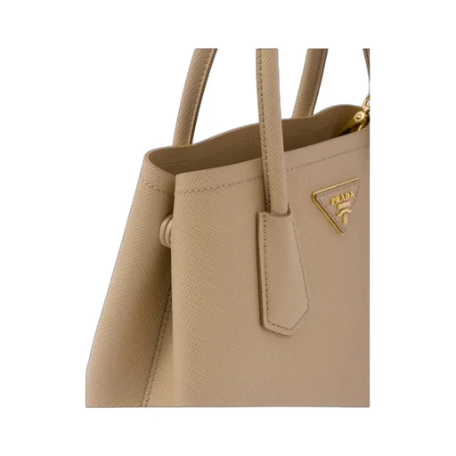 Logo Detailed Top Handle Tote Bag