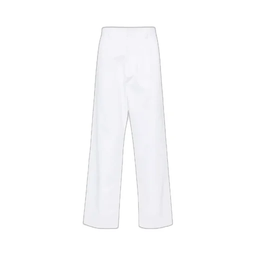 Mid-Rise Tapered Leg Trousers
