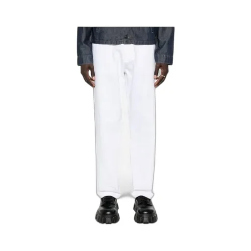 Mid-Rise Tapered Leg Trousers