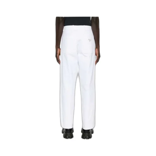 Mid-Rise Tapered Leg Trousers