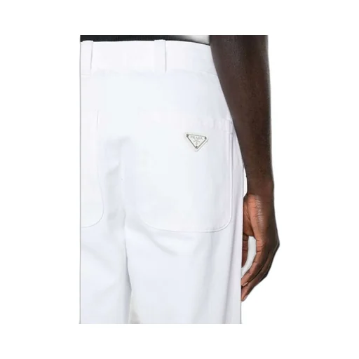 Mid-Rise Tapered Leg Trousers