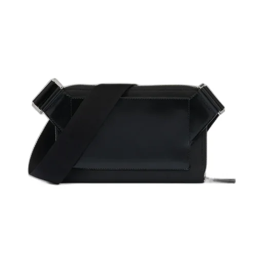 Enamel Triangle Logo Shoulder Bag