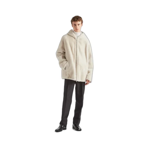 Zip-Up Hooded Coat