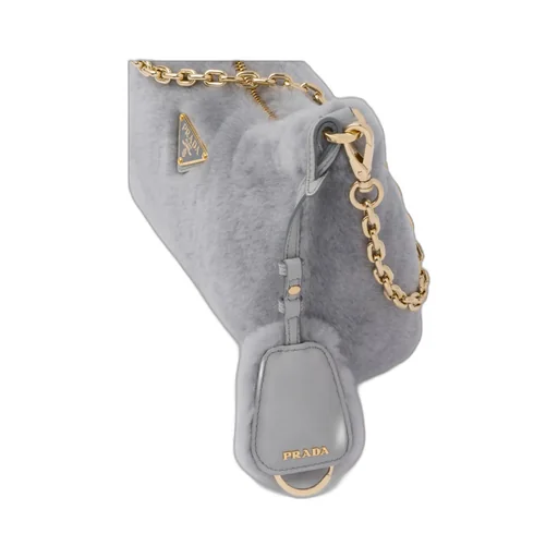 Logo Plaque Zipped Shoulder Bag