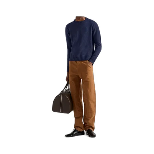 Straight-Leg Distressed Pants