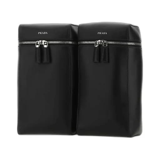 Double Leather Backpack