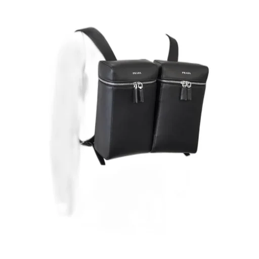 Double Leather Backpack