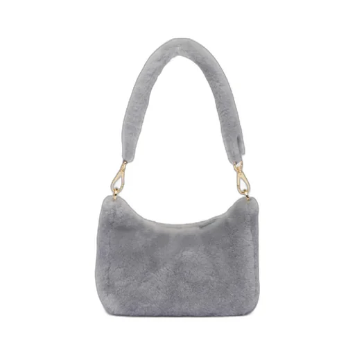 Logo Plaque Zipped Shoulder Bag