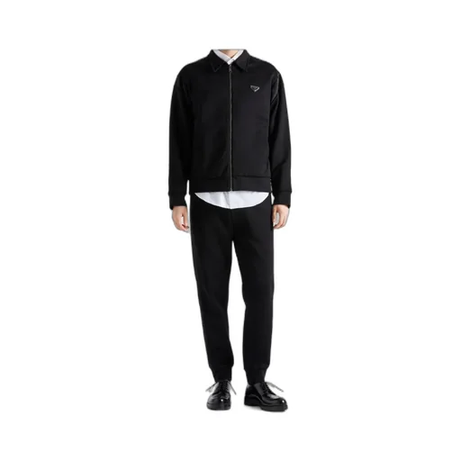 Technical Fleece Trousers With Duchesse Details