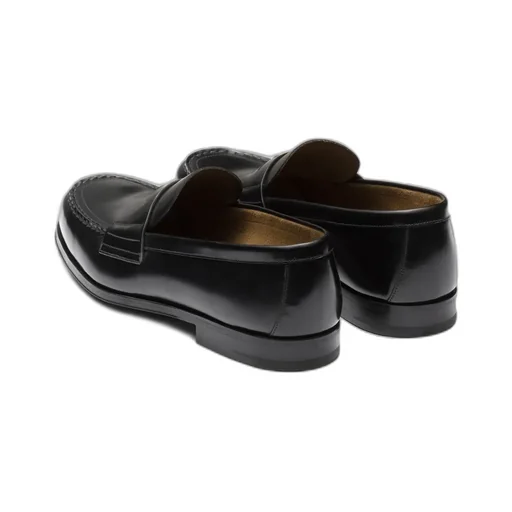 Logo-Triangle Slip-On Penny Loafers