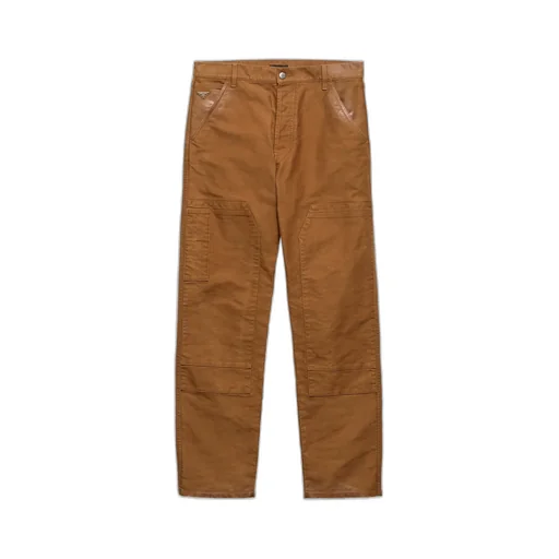 Straight-Leg Distressed Pants