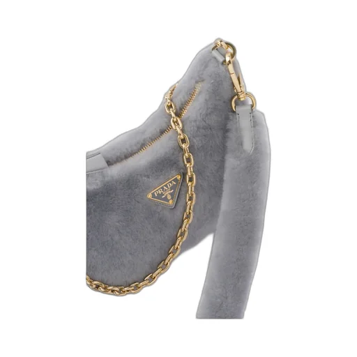 Logo Plaque Zipped Shoulder Bag
