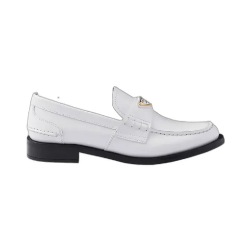 Triangle-Logo Slip-On Loafers