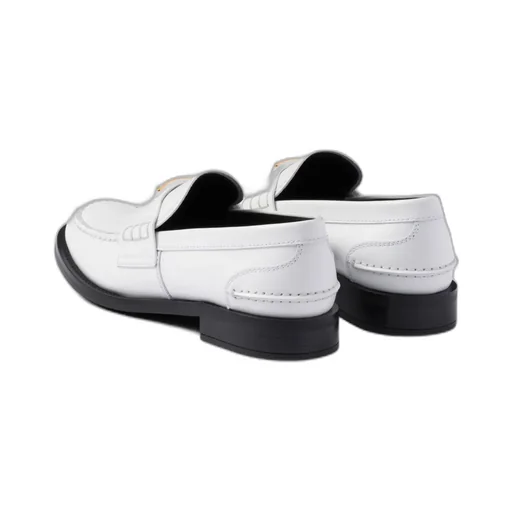 Triangle-Logo Slip-On Loafers