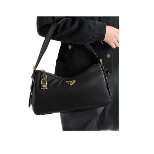 Logo Plaque Padlock-Detailed Shoulder Bag