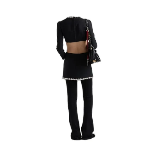 Sablè Crystal Embellishment Mini Skirt