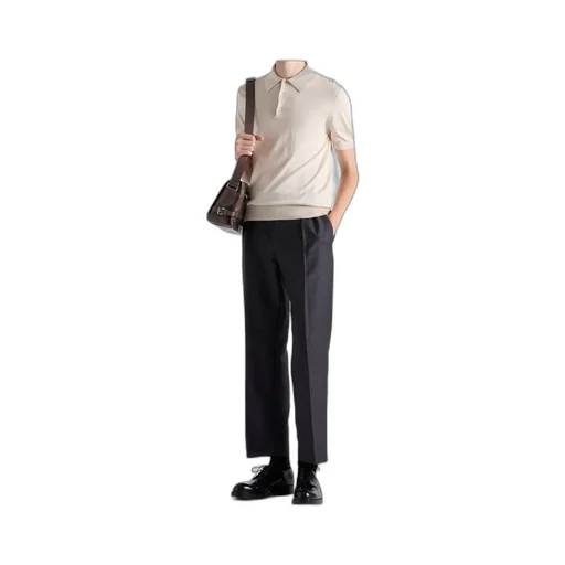 Logo-Jacquard Short-Sleeved Polo Shirt