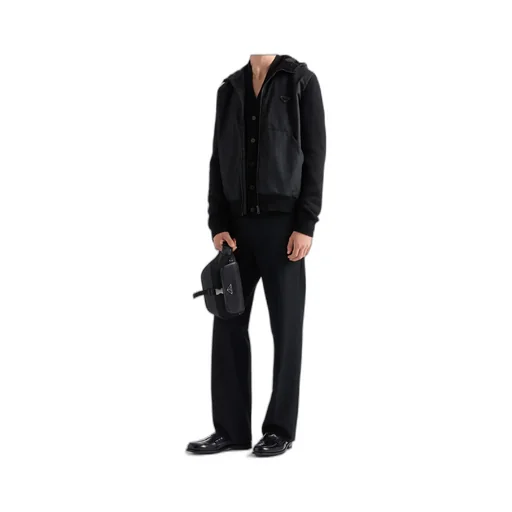 Re-Nylon And Saffiano Leather Shoulder Bag