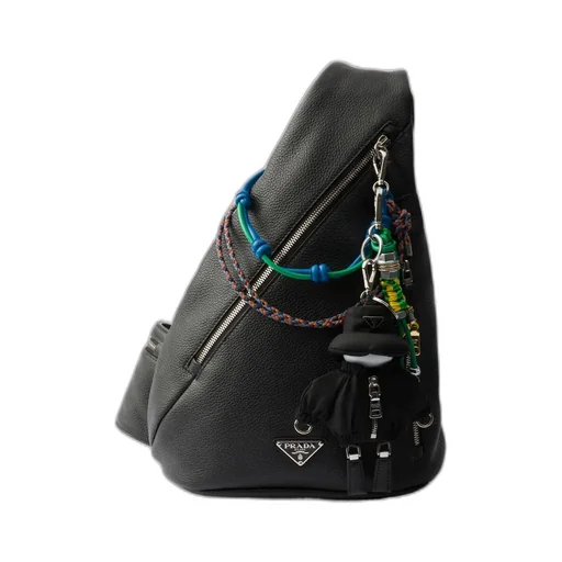 Triangle-Logo Robot Bag Charm