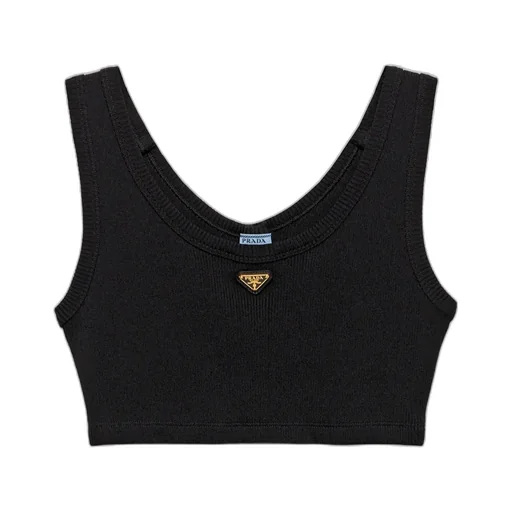 Sleeveless Knitted Cropped Top