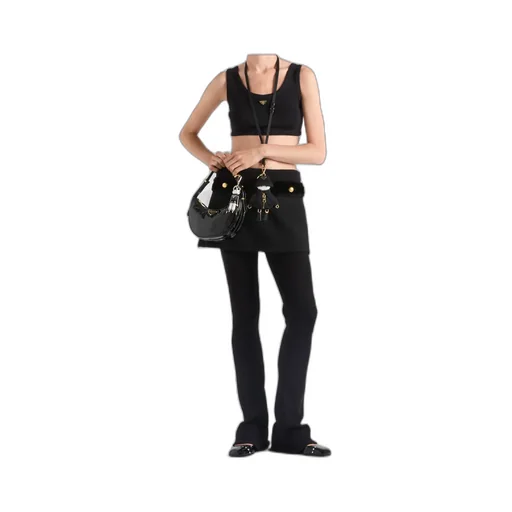 Sleeveless Knitted Cropped Top