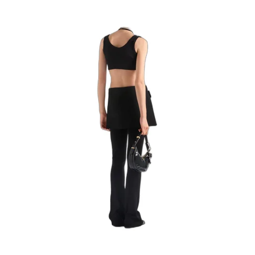 Sleeveless Knitted Cropped Top