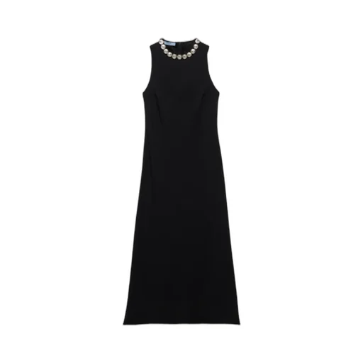 Embellished Sleeveless Midi Dress