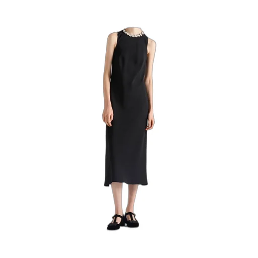Embellished Sleeveless Midi Dress