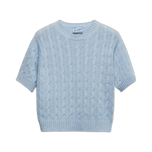 Short-Sleeved Crew Neck Sweater