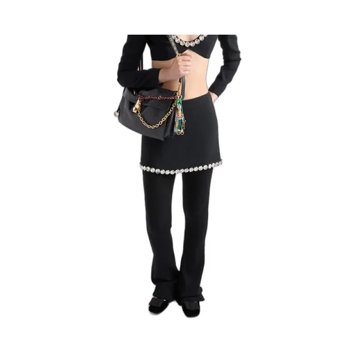 Sablè Crystal Embellishment Mini Skirt