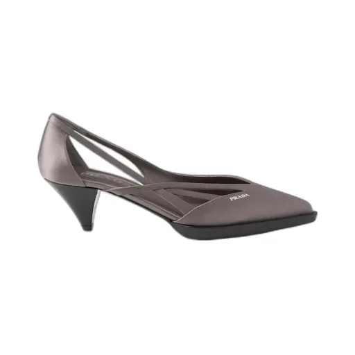 Satin Cut-Out Pumps