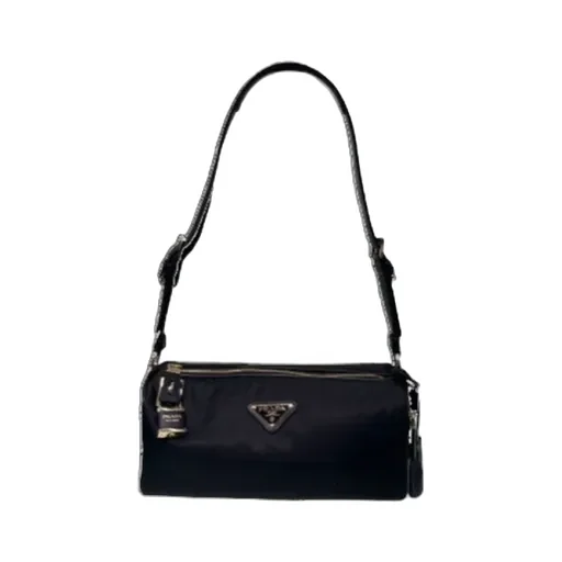 Logo Plaque Zip-Up Shoulder Bag