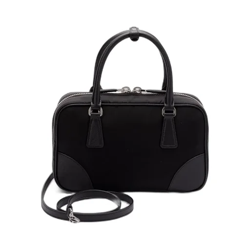Logo Plaque Zip-Up Tote Bag