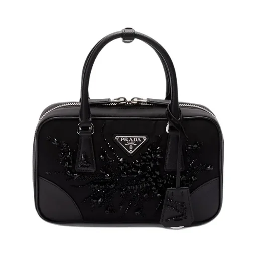 Logo Plaque Zip-Up Tote Bag