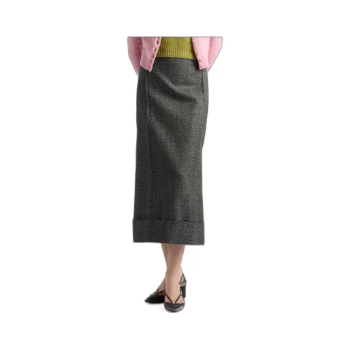 High-Rise A-Line Maxi Skirt