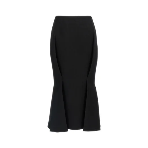High-Waist Belted Skirt