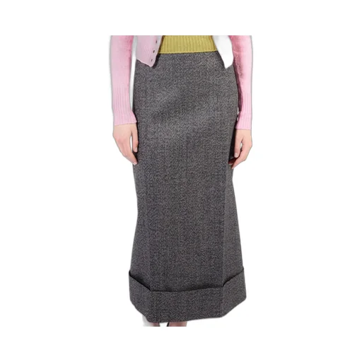 High-Rise A-Line Maxi Skirt
